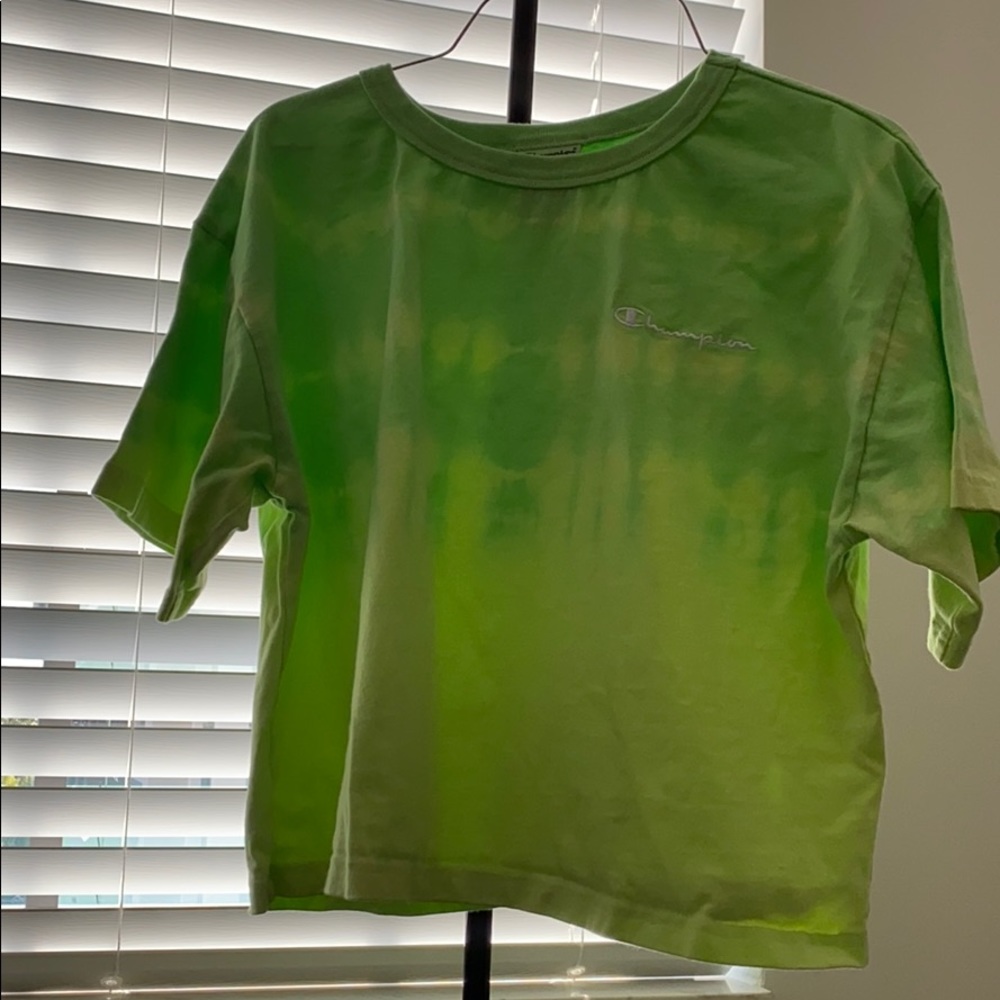 Tie dye champion cropped top